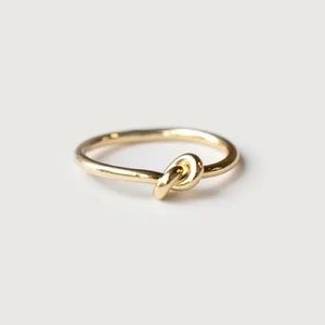 OAK + FORT gold knot ring